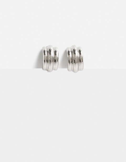 Aros Clips Metal Aros Clip Metal Bold Plateado - Plateado Rodio