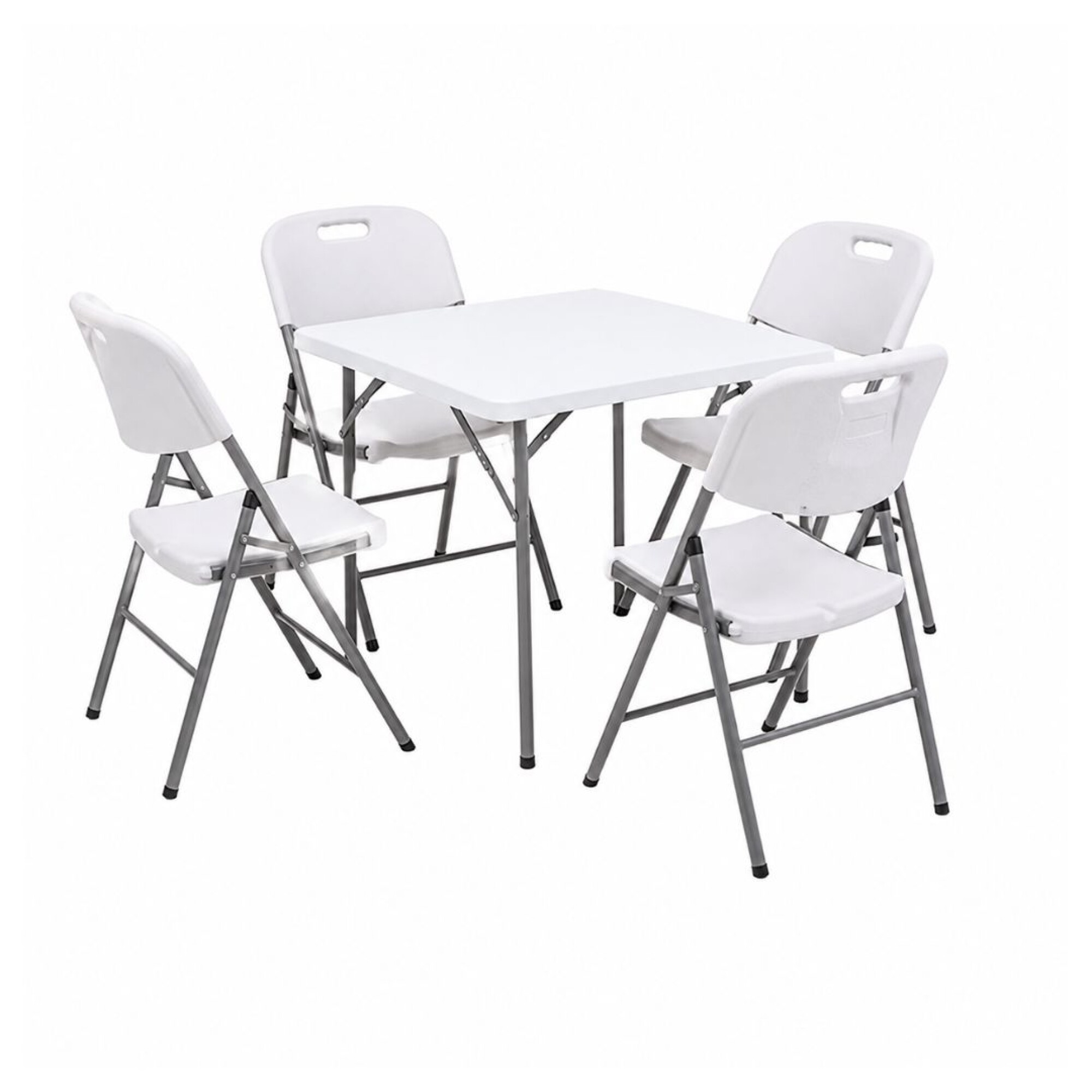 Juego de Mesa Cuadrada Plegable para 4 Personas MCB804SPB