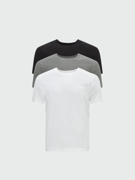 BOSS Black - Pack 3 Camisetas Interiores Algodón Logo Surtido