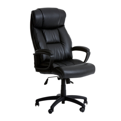 Silla de oficina TJELE polipiel negro Negro
