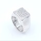 Anillo en oro 18k blanco con brillantes Anillo en oro 18k blanco con brillantes