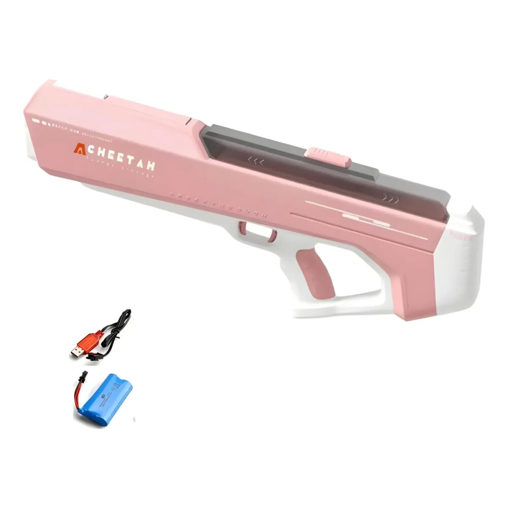 Pistola De Agua Eléctrica Automática a batería Rosa