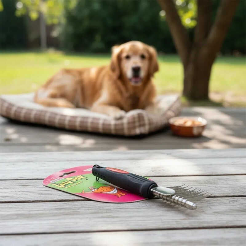 PEINE SACANUDO MANGO ROJO PEINE SACANUDO MANGO ROJO