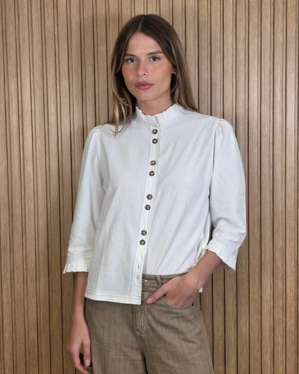 Camisa Carlita Volados - Blanco 