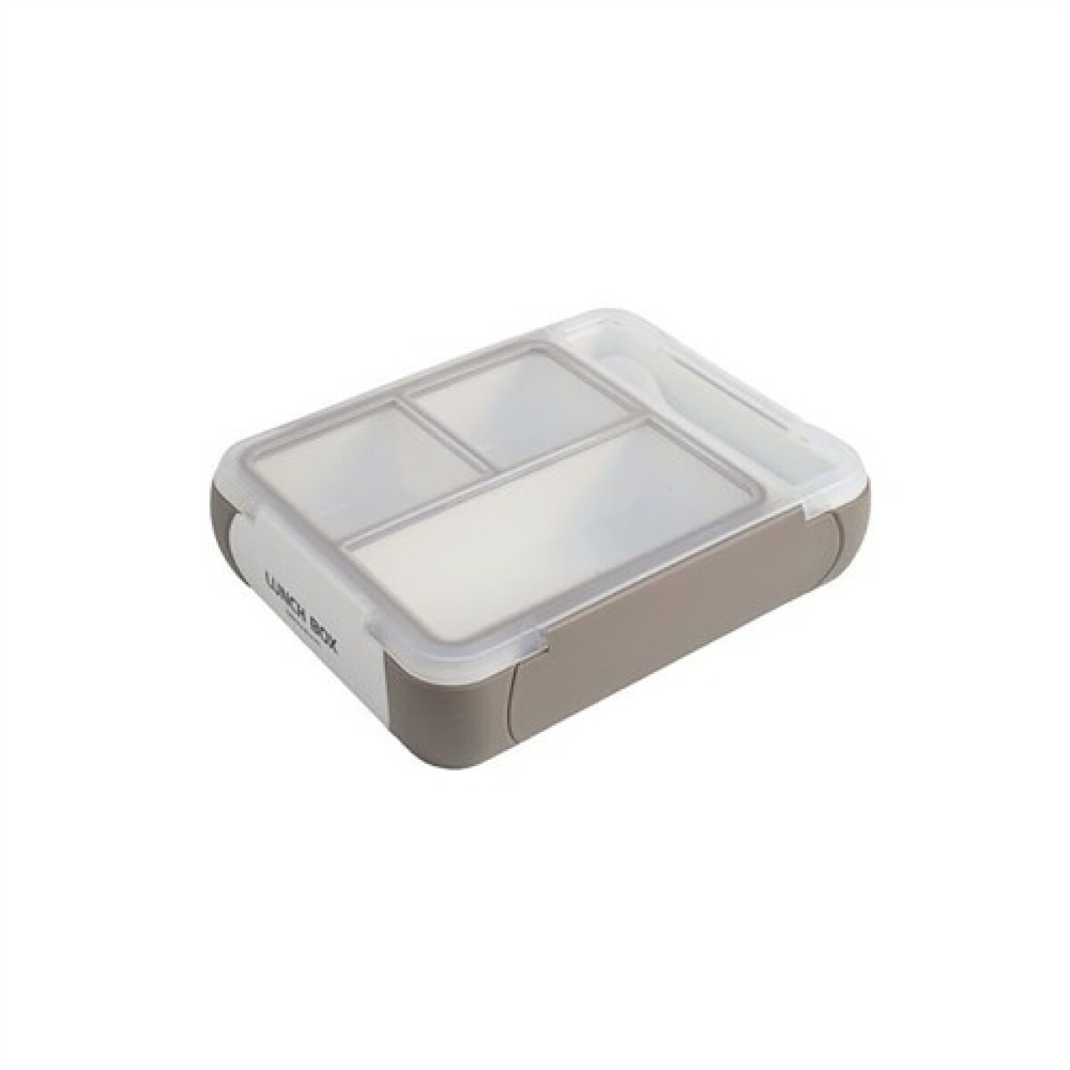 Vianda lunchera con 4 divisiones - Marron 