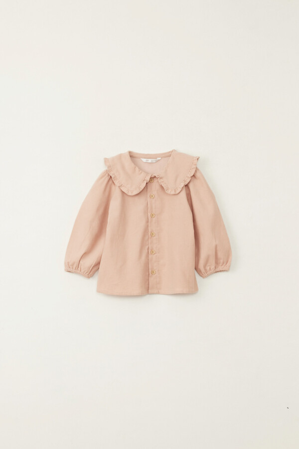 Camisa pana con cuello Rosa Viejo