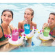 INTEX SET 3 PORTAVASOS FLOTANTES UNICORNIO 41 X 20 CMS Intex Set 3 Portavasos Flotantes Unicornio 41 X 20 Cms
