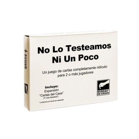 No Lo Testeamos Ni Un Poco [Español] No Lo Testeamos Ni Un Poco [Español]