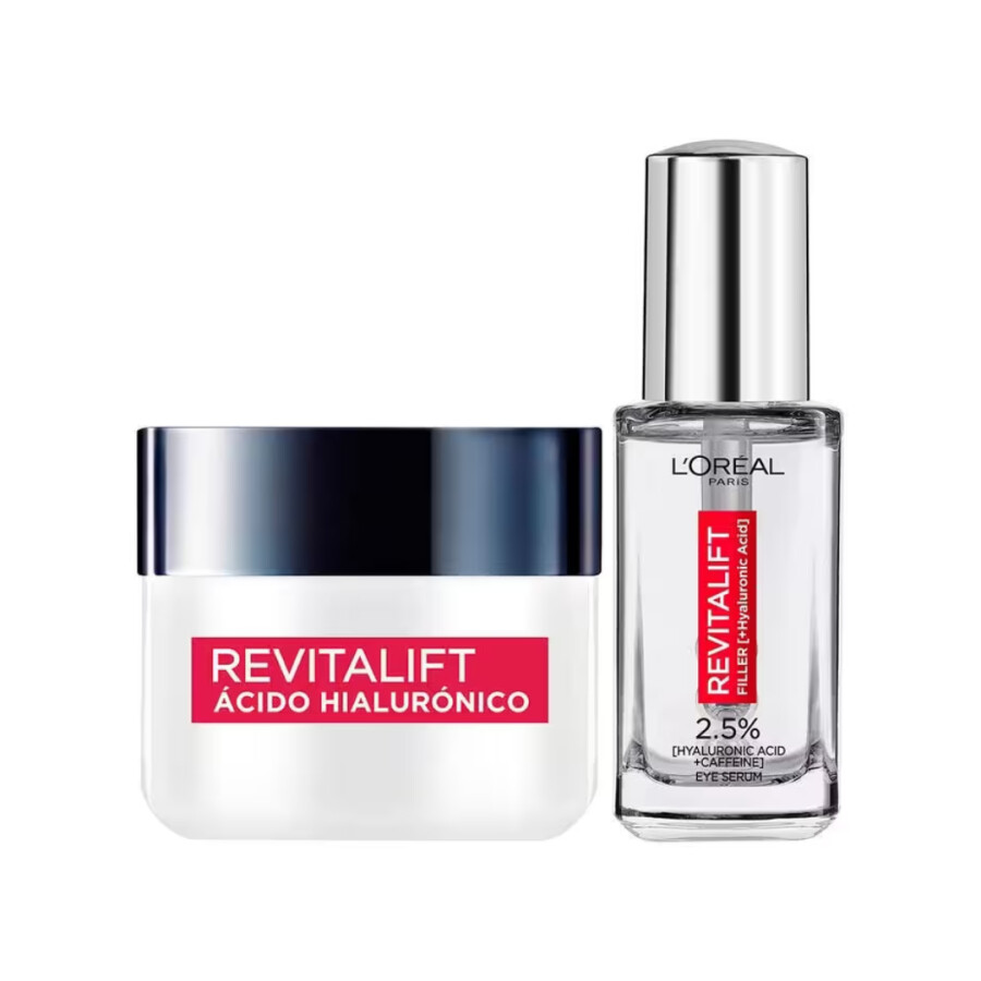 Pack L’Oréal Revitalift Hialurónico Crema de Día + Sérum de Ojos Pack L’Oréal Revitalift Hialurónico Crema de Día + Sérum de Ojos