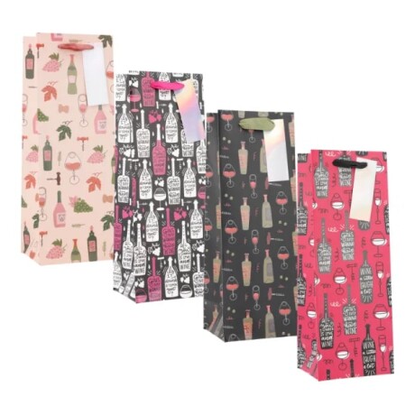 Bolsa Botella Top x 12 Botellas con Diseños Bolsa Botella Top x 12 Botellas con Diseños