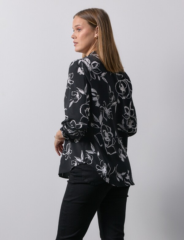 Blusa Printed NEGRO/BLANCO