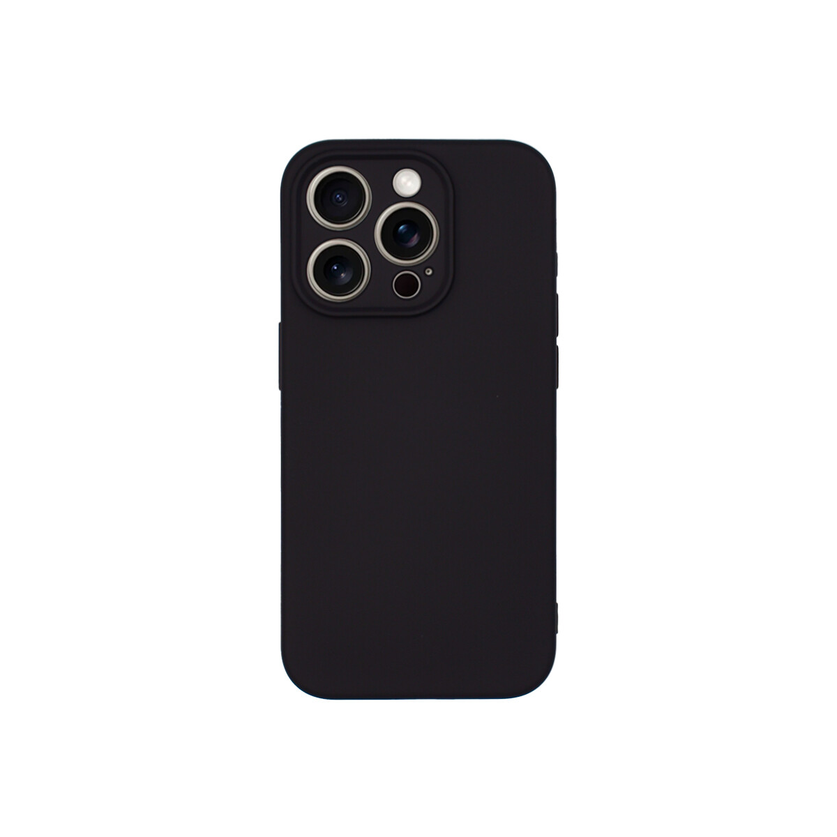 Protector iPhone 15 Pro engomado color negro 