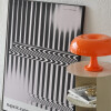 Lampara de mesa retro Mushroom naranja
