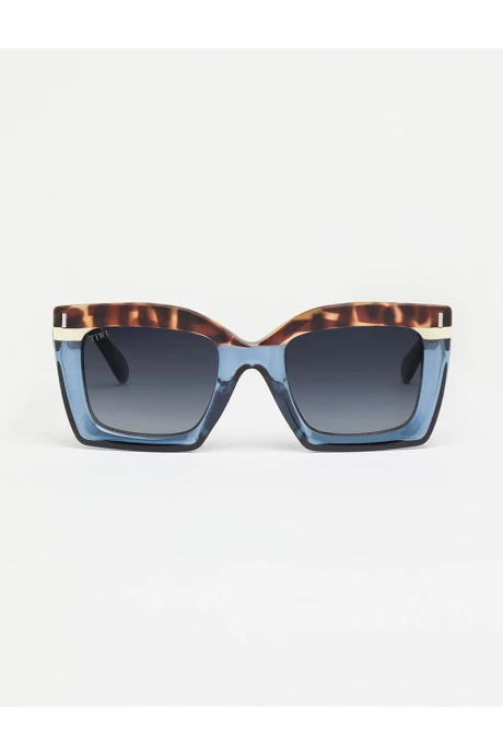 Lentes Tiwi Mali Tricolor Green Tortoise/blue /beige With Blue