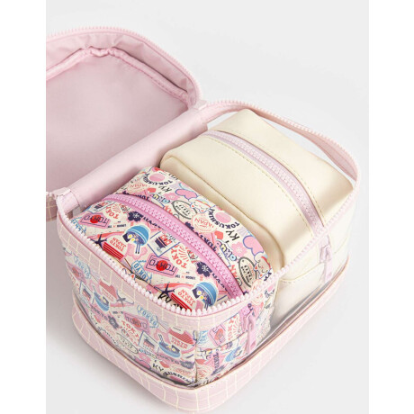 Set De Portacosméticos Estampados Estampado Escoces