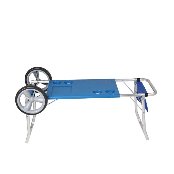 CARRITO PLAYA DE ALUMINIO 52X49X111 CM. AZUL