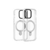 Protector transparente iPhone 15 con soporte color gris Protector Transparente Iphone 15 Con Soporte Color Gris