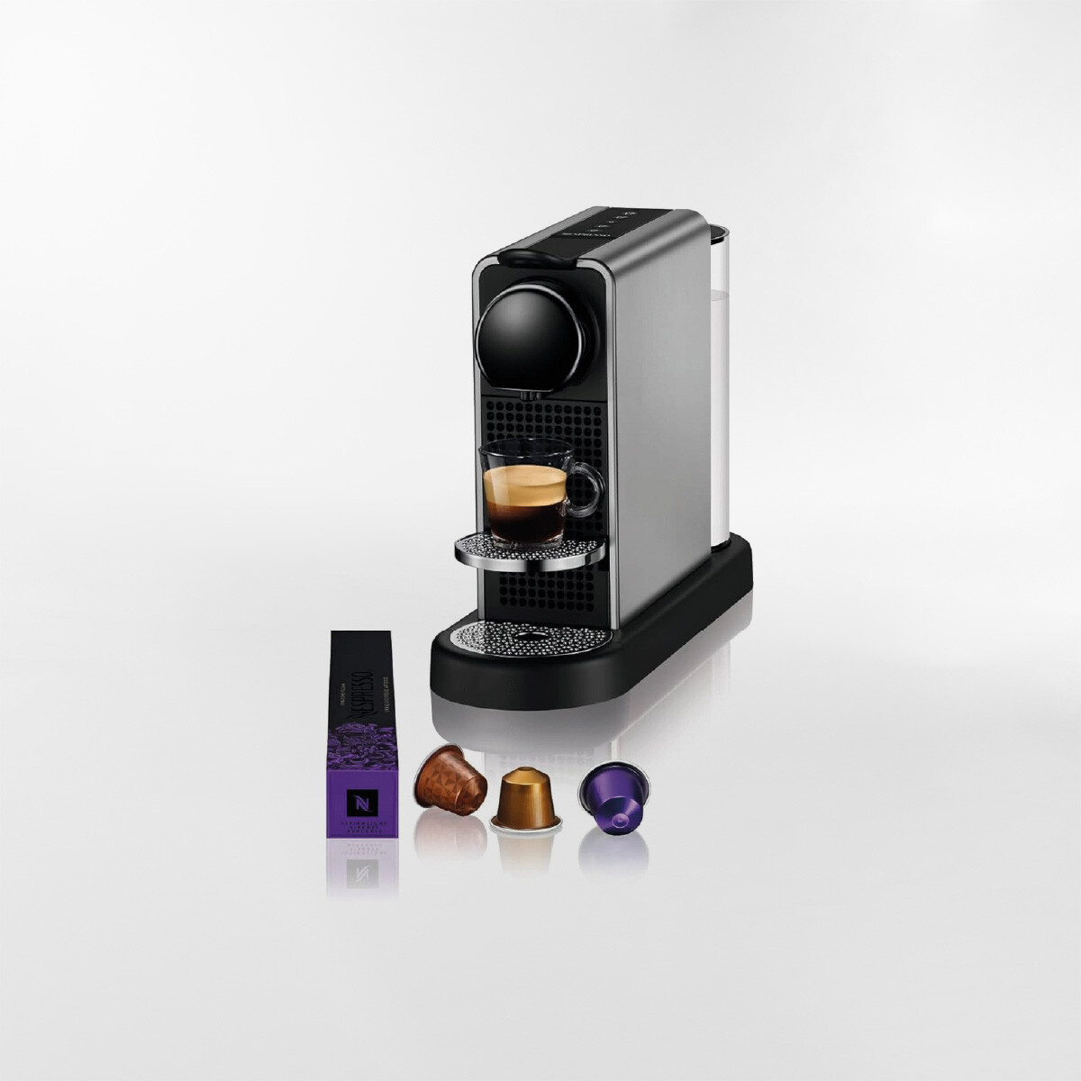 Cafetera NESPRESSO CITIZ PLATINUM Plateado 