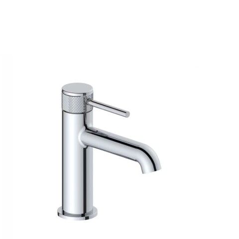 Grifería de lavatorio Monocomando bajo de mesada volante labrado cromo Grifería De Lavatorio Monocomando Bajo De Mesada Volante Labrado Cromo