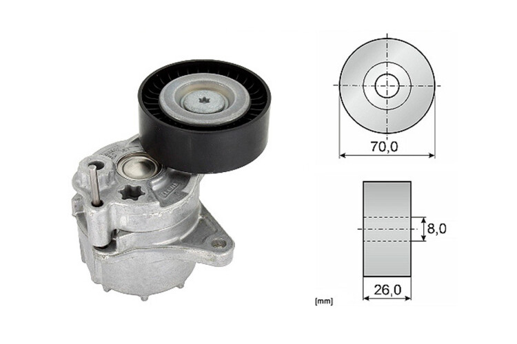 Tensor De La Correa Mercedes Benz Sprinter 313Cdi 413 Cdi Doble Rueda Trasera/Sprinter 313Cdi 413 Cdi Rueda Sencilla Trasera 04- Tensor De La Correa Mercedes Benz Sprinter 313Cdi 413 Cdi Doble Rueda Trasera/Sprinter 313Cdi 413 Cdi Rueda Sencilla Trasera 04-