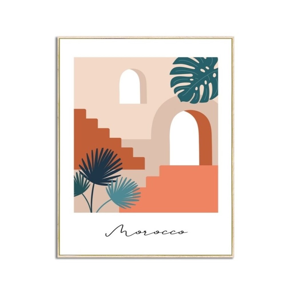 Cuadro Canvas Morocco con Marco 40 x 50 cm CUADRO CANVAS 40X50CM MARCO MOROCCO