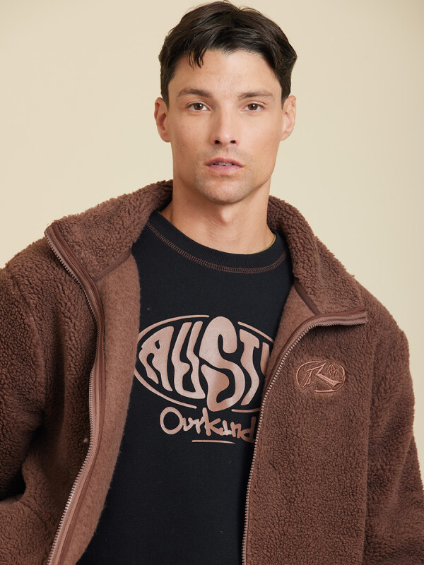 CAMPERA SAYER ( SHERPA) RUSTY MarrÓn