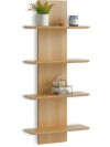 Estante pared BORUM 4 estantes color roble Estante pared BORUM 4 estantes color roble