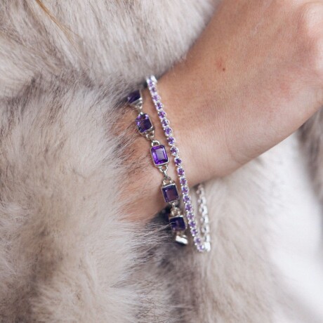 Pulsera Jam Amatista - Plata 925 Pulsera Jam Amatista - Plata 925
