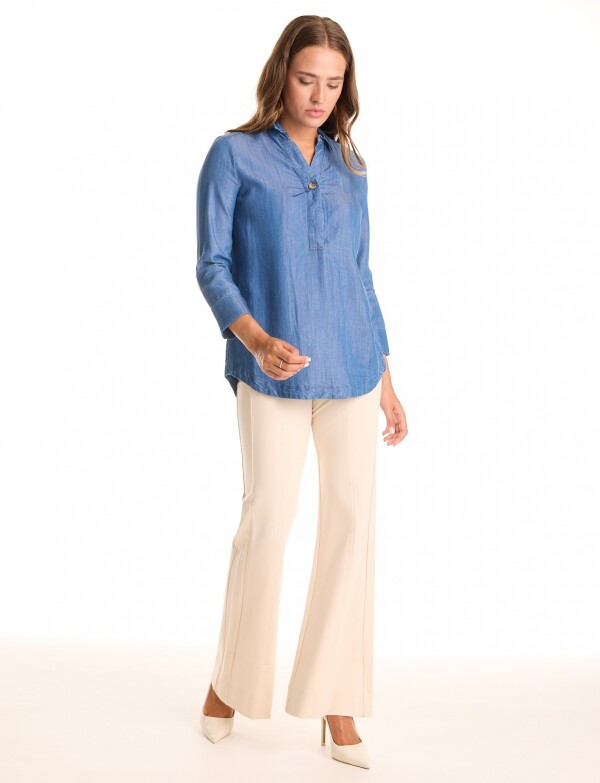Blusa Lyocell Cuello JEAN