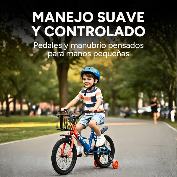 Bicicleta Infantil Sport Rod 20 Canasto Guardabarro Rueditas Azul 1