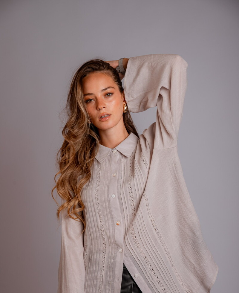 Camisa Zaira (PRE VENTA) beige