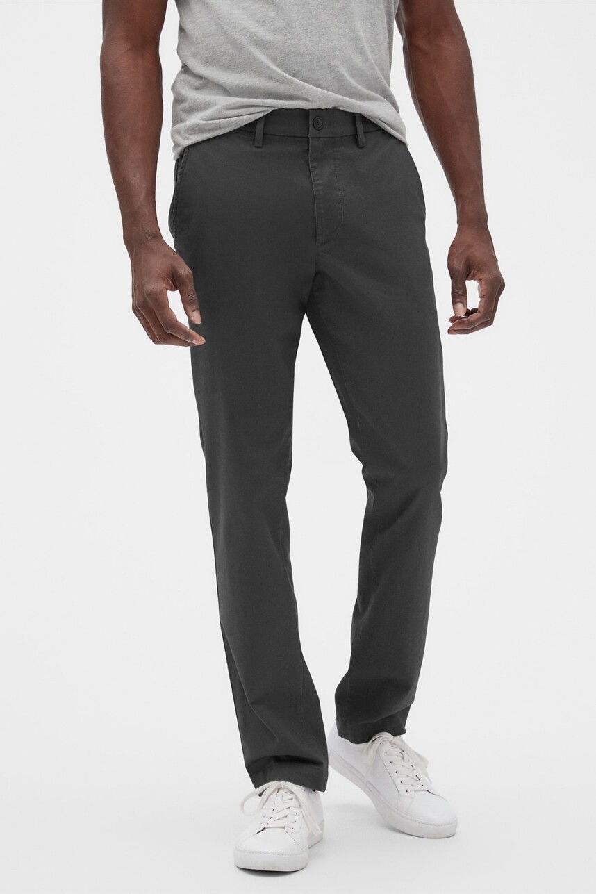 V-ESSENTIAL KHAKI SLIM FIT Soft Black