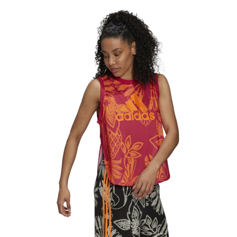 Musculosa Adidas Farm Rio de Mujer - HL6082 Rojo