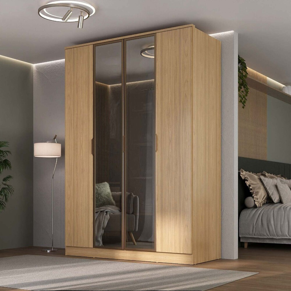 PLACARD 4 PUERTAS MDF MARRON RAVI