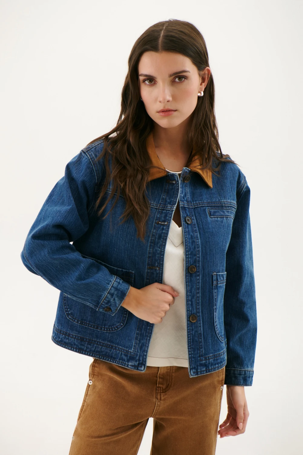 CHAQUETA JEAN CUELLO