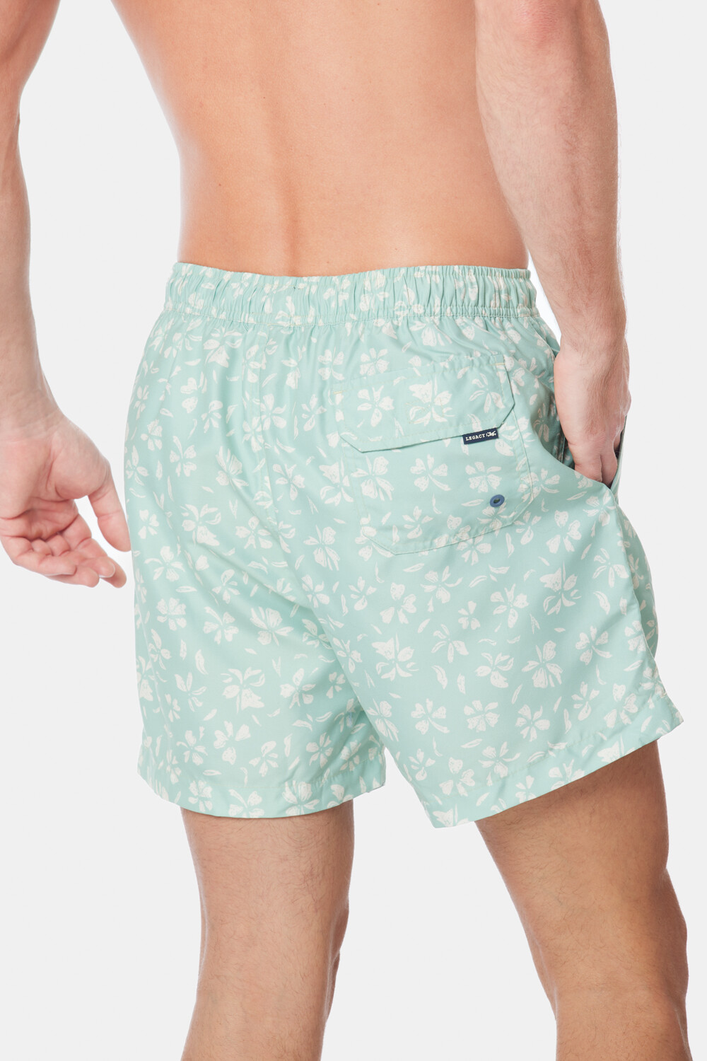 SHORT DE BAÑO ESTAMPADO Verde