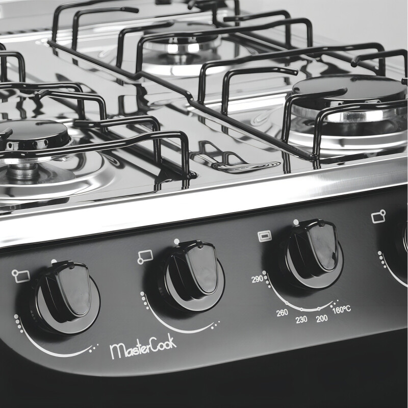 Cocina Tem Mastercook Glp Color Negro Con Puerta Con Visor Cocina Tem Mastercook Glp Color Negro Con Puerta Con Visor