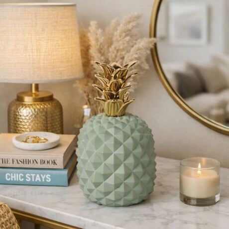 DECORACION PIÑA Verde - UNICO