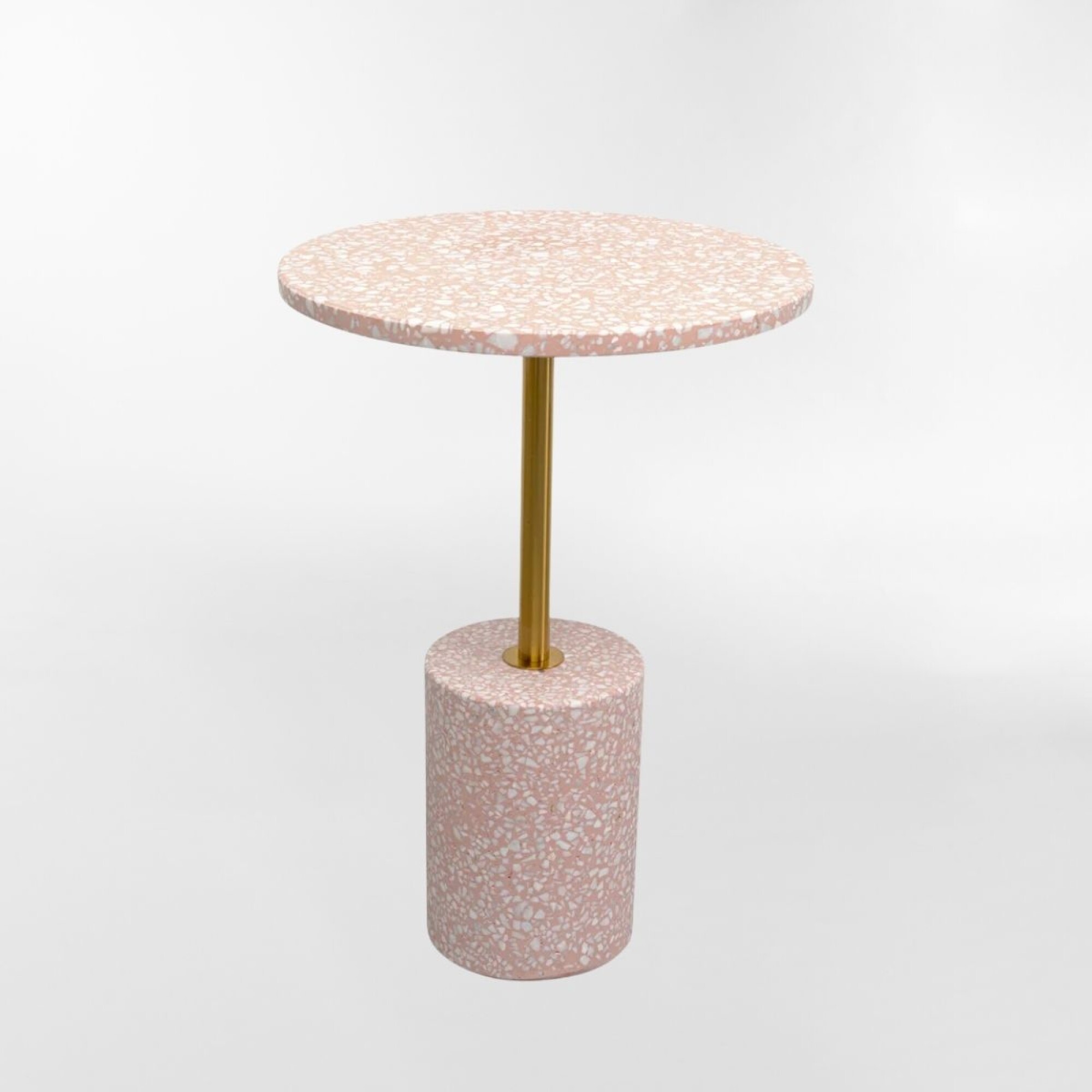 MESA AUXILIAR AMORE PINK Rosa CIRCULAR — Viasono