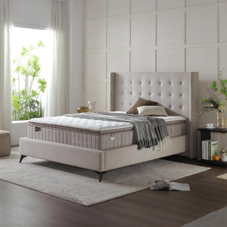 COLCHÓN SUPER KING RESORTES BLANCO EVEREST