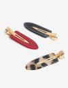 Horquillas Set Carey Set De Mix Hebillas Backstage - Combinacion Tricolor