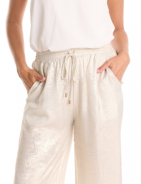 Pantalon Brillo CRUDO