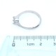 Anillo en oro 18k blanco y brillante. Anillo en oro 18k blanco y brillante.