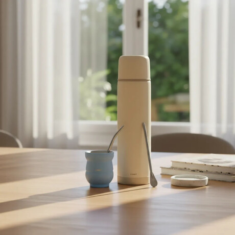 Set Matero Termo Bala 750ml +mate 140ml +bombilla regalo Celeste