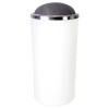 Papelera Lenox con tapa basculante 35L Blanco