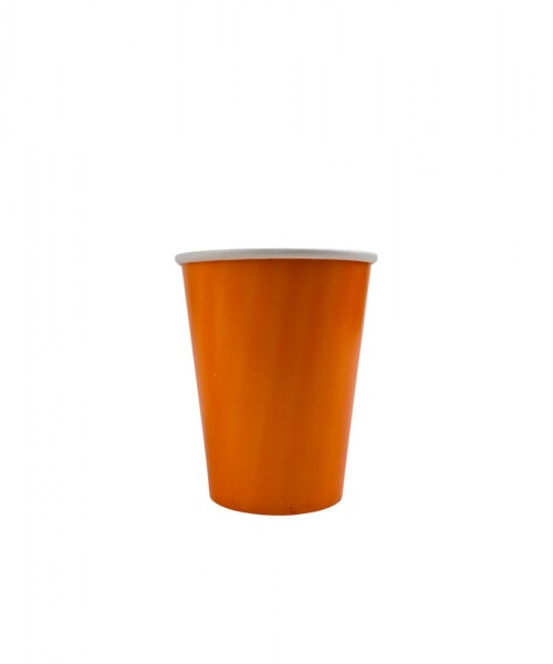Vaso polipapel 8 oz NARANJA