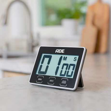 Timer Digital de Cocina Negro ADE Timer Digital de Cocina Negro ADE