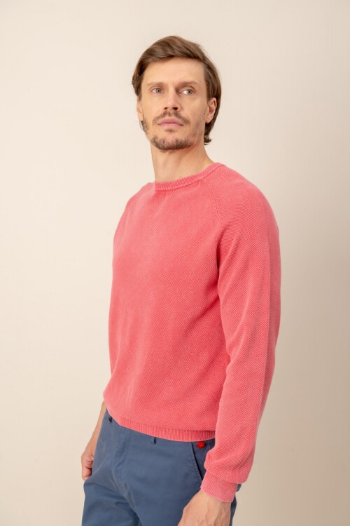 Sweater round neck Rojo