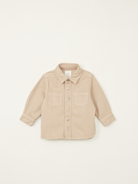 Sobrecamisa jean Beige