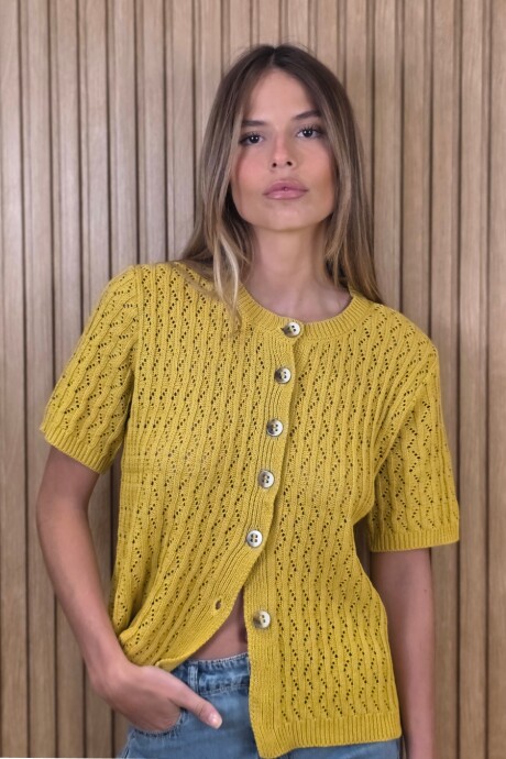Cardigan Mora Pistacho